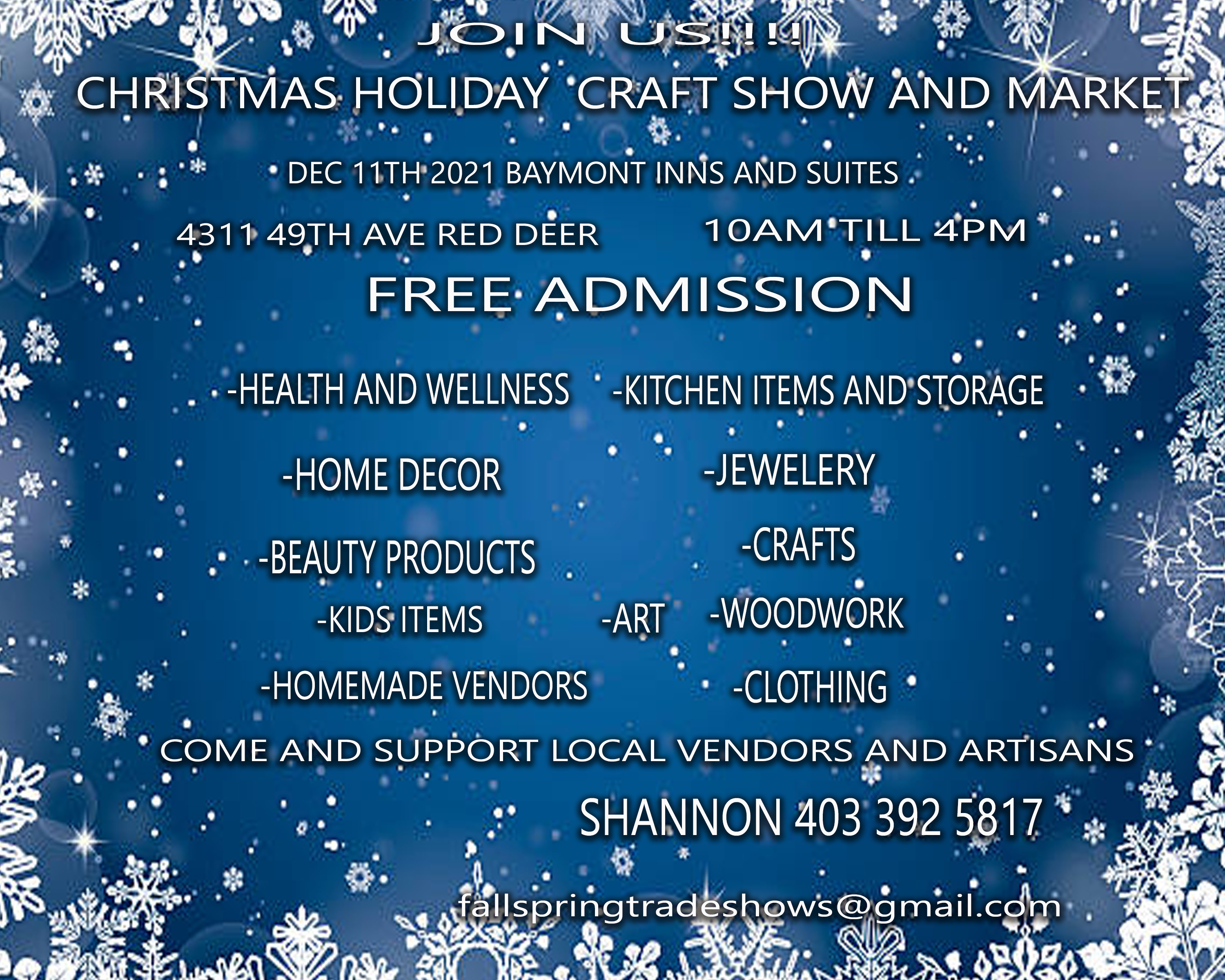 Christmas Holiday Craft Show and Market
