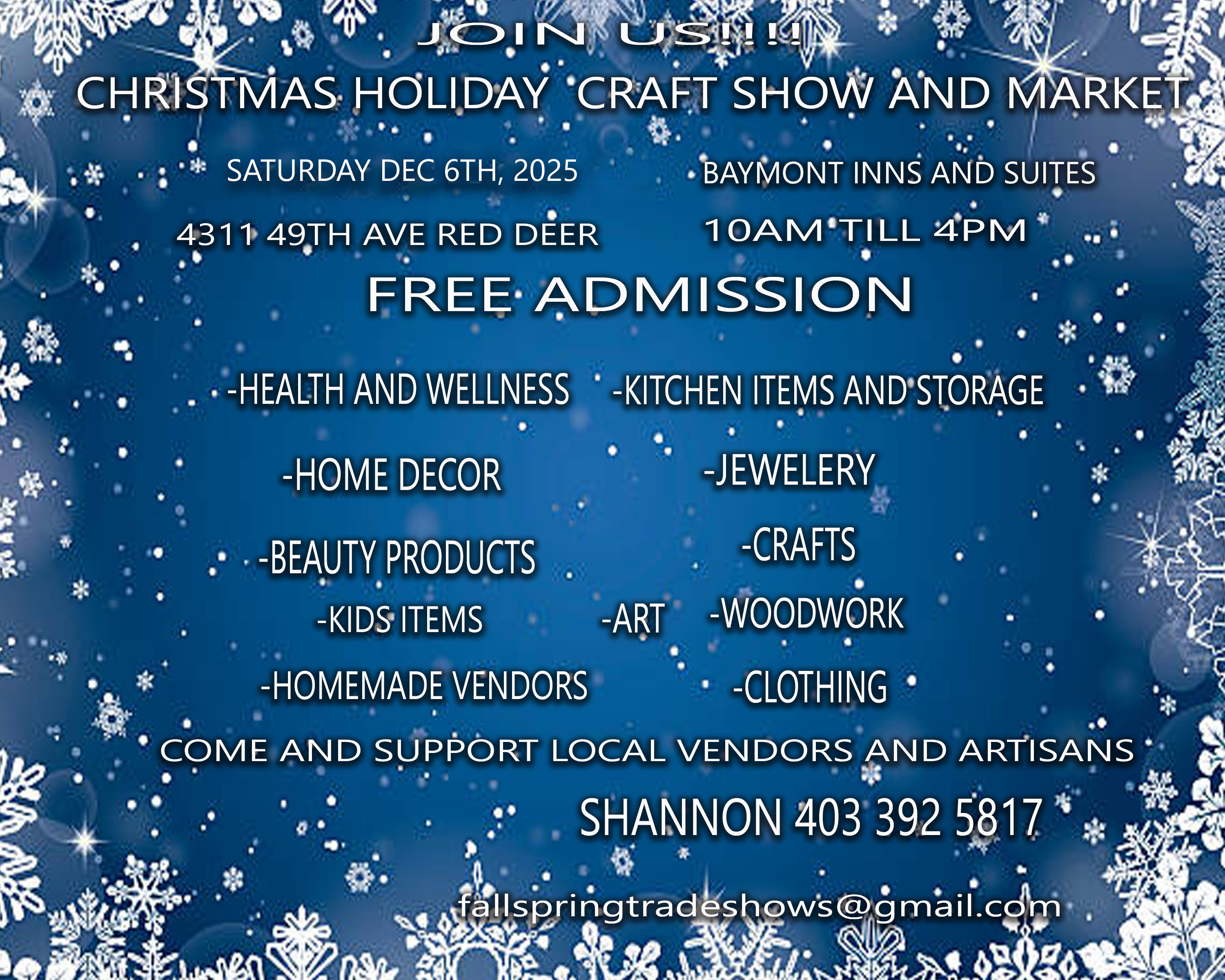 Christmas Holiday Craft Show and Market