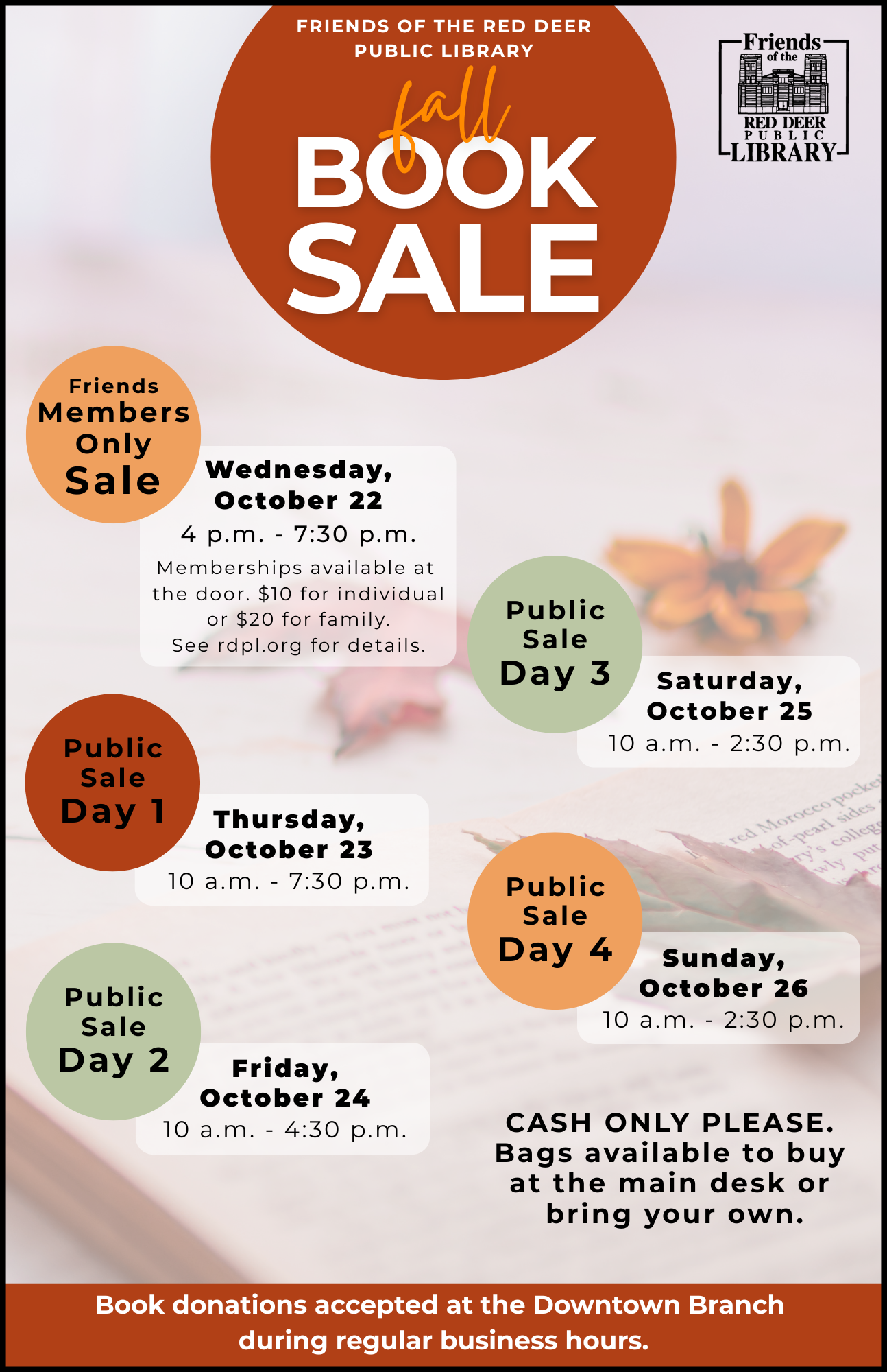 Friends of the Red Deer Public Library Fall Book Sale -Members Only Sale