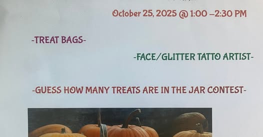 Halloween Event - Treat Bags and Tattoo Artist