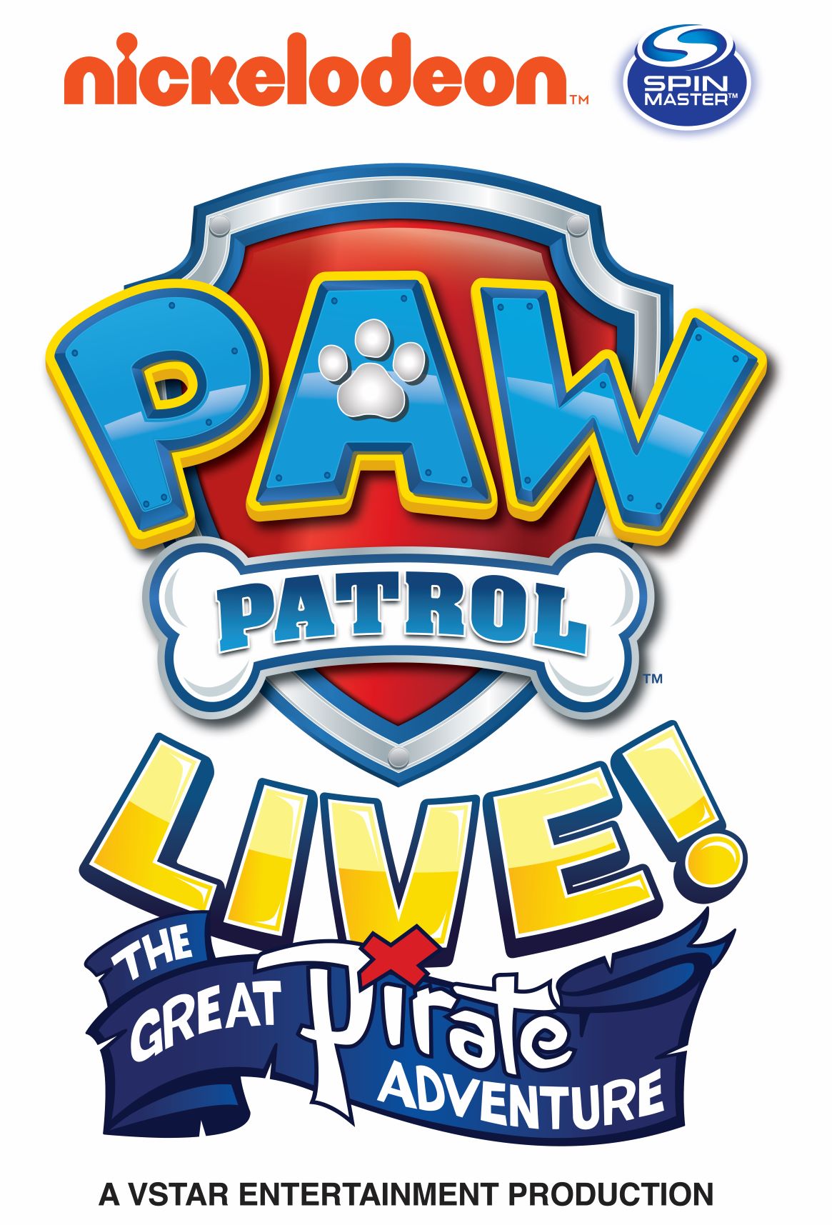X Barks the Spot in PAW Patrol Live! “The Great Pirate Adventure” in Red Deer