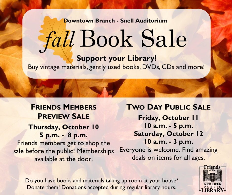 Friends Fall Public Book Sale