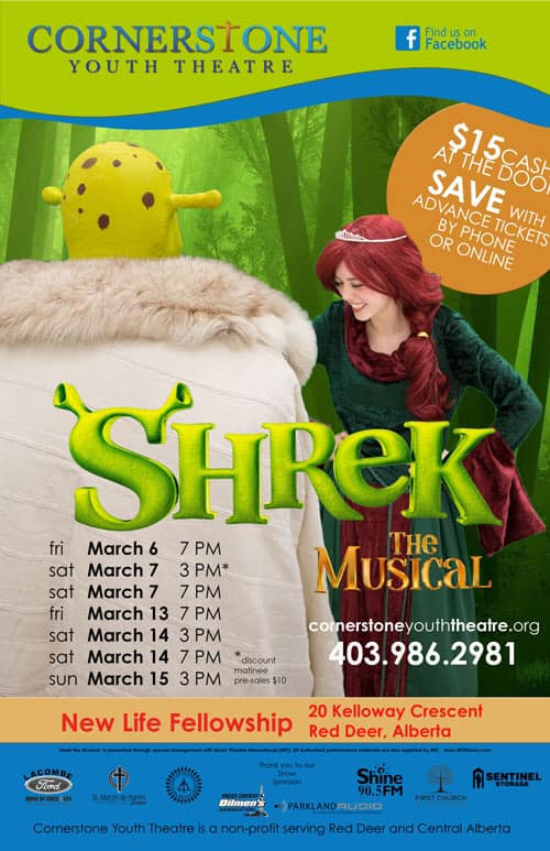 Cornerstone Youth Theatre presents Shrek The Musical